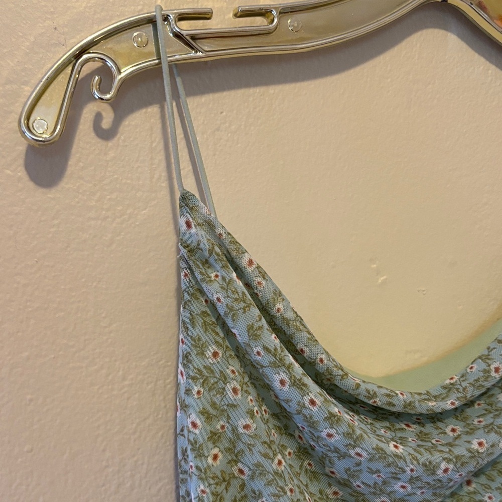 Floral Print Ruched Dress - Picture 3 of 5
